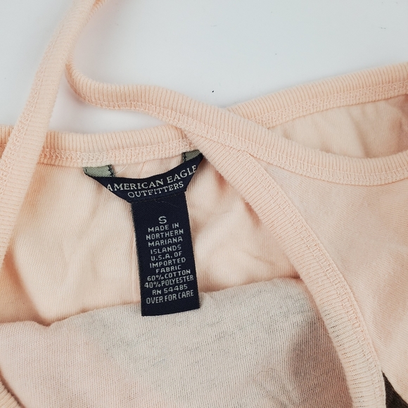 American Eagle Outfitters Color Block Halter Top - Picture 2 of 3